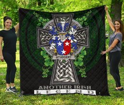 ScotsTee Shop Irish Studdert Coat of Arms Family Crest Ireland Quilt Ireland Legend Quilt