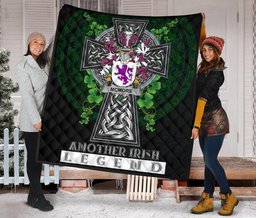 ScotsTee Shop Irish McMore or More Coat of Arms Family Crest Ireland Quilt Ireland Legend Quilt