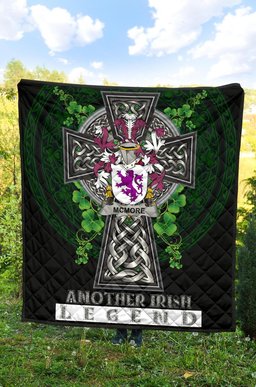 ScotsTee Shop Irish McMore or More Coat of Arms Family Crest Ireland Quilt Ireland Legend Quilt
