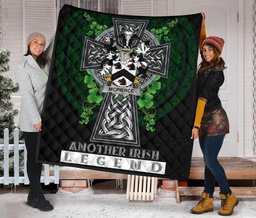 ScotsTee Shop Irish McPierce or Pierce Coat of Arms Family Crest Ireland Quilt Ireland Legend Quilt