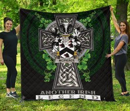 ScotsTee Shop Irish McPierce or Pierce Coat of Arms Family Crest Ireland Quilt Ireland Legend Quilt