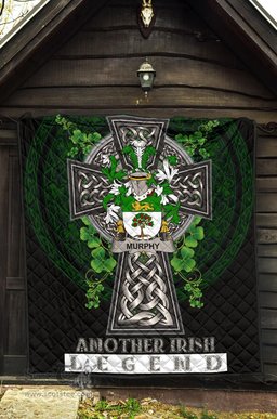 ScotsTee Shop Irish Murphy (Wexford) Coat of Arms Family Crest Ireland Quilt Ireland Legend Quilt