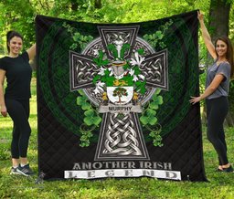 ScotsTee Shop Irish Murphy (Wexford) Coat of Arms Family Crest Ireland Quilt Ireland Legend Quilt