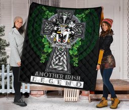 ScotsTee Shop Irish Perkins Coat of Arms Family Crest Ireland Quilt Ireland Legend Quilt