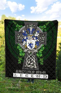 ScotsTee Shop Irish McRery or McCrery Coat of Arms Family Crest Ireland Quilt Ireland Legend Quilt
