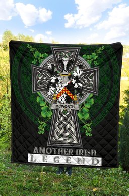 ScotsTee Shop Irish McWorth or MacWorth Coat of Arms Family Crest Ireland Quilt Ireland Legend Quilt
