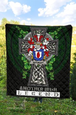 ScotsTee Shop Irish Mulrony or O'Mulroney Coat of Arms Family Crest Ireland Quilt Ireland Legend Quilt