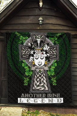 ScotsTee Shop Irish Meares Coat of Arms Family Crest Ireland Quilt Ireland Legend Quilt