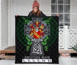 ScotsTee Shop Irish Stephens Coat of Arms Family Crest Ireland Quilt Ireland Legend Quilt