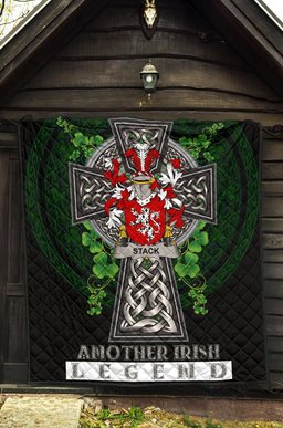 ScotsTee Shop Irish Stack Coat of Arms Family Crest Ireland Quilt Ireland Legend Quilt