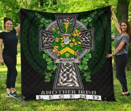 ScotsTee Shop Irish McCurdy or Curdy Coat of Arms Family Crest Ireland Quilt Ireland Legend Quilt