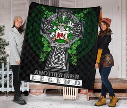 ScotsTee Shop Irish McNulty Coat of Arms Family Crest Ireland Quilt Ireland Legend Quilt