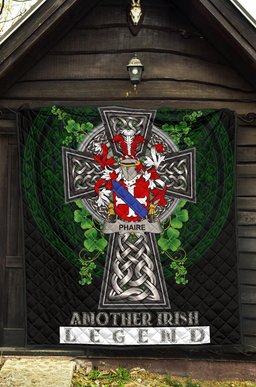 ScotsTee Shop Irish Phaire Coat of Arms Family Crest Ireland Quilt Ireland Legend Quilt
