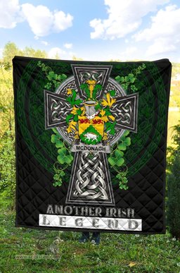 ScotsTee Shop Irish McDonagh or McDonogh Coat of Arms Family Crest Ireland Quilt Ireland Legend Quilt
