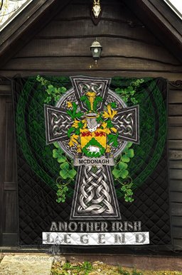 ScotsTee Shop Irish McDonagh or McDonogh Coat of Arms Family Crest Ireland Quilt Ireland Legend Quilt