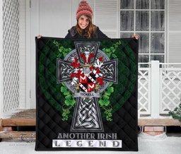 ScotsTee Shop Irish Tickell Coat of Arms Family Crest Ireland Quilt Ireland Legend Quilt