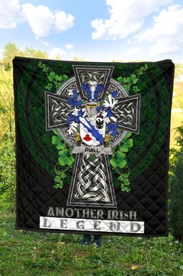 ScotsTee Shop Irish Riall or Ryle Coat of Arms Family Crest Ireland Quilt Ireland Legend Quilt