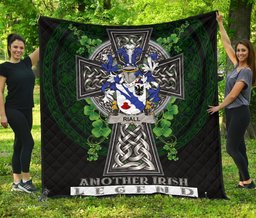 ScotsTee Shop Irish Riall or Ryle Coat of Arms Family Crest Ireland Quilt Ireland Legend Quilt