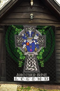 ScotsTee Shop Irish Turnly or Turnley Coat of Arms Family Crest Ireland Quilt Ireland Legend Quilt