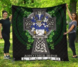ScotsTee Shop Irish Sheppard Coat of Arms Family Crest Ireland Quilt Ireland Legend Quilt