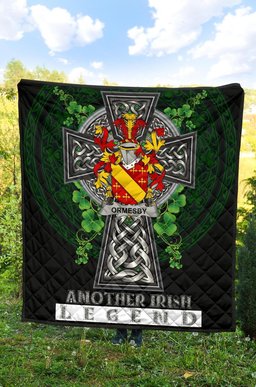 ScotsTee Shop Irish Ormesby Coat of Arms Family Crest Ireland Quilt Ireland Legend Quilt