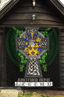 ScotsTee Shop Irish Montgomery Coat of Arms Family Crest Ireland Quilt Ireland Legend Quilt