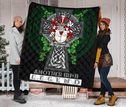 ScotsTee Shop Irish McGowan or McGouan Coat of Arms Family Crest Ireland Quilt Ireland Legend Quilt