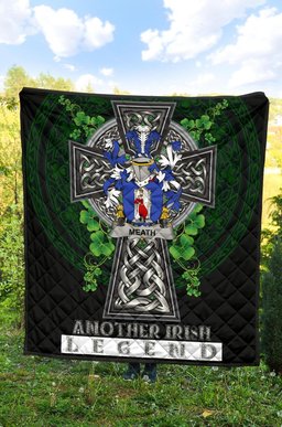 ScotsTee Shop Irish Meath Coat of Arms Family Crest Ireland Quilt Ireland Legend Quilt