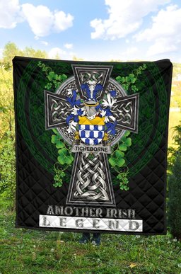 ScotsTee Shop Irish Ticheborne Coat of Arms Family Crest Ireland Quilt Ireland Legend Quilt