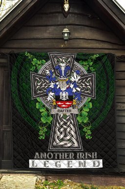 ScotsTee Shop Irish Rafter Coat of Arms Family Crest Ireland Quilt Ireland Legend Quilt
