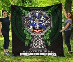 ScotsTee Shop Irish Rafter Coat of Arms Family Crest Ireland Quilt Ireland Legend Quilt