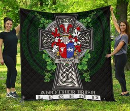 ScotsTee Shop Irish Wybrants Coat of Arms Family Crest Ireland Quilt Ireland Legend Quilt