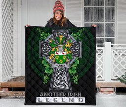 ScotsTee Shop Irish Rooney or  O'Rooney Coat of Arms Family Crest Ireland Quilt Ireland Legend Quilt