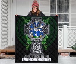 ScotsTee Shop Irish Sheehan or O'Sheehan Coat of Arms Family Crest Ireland Quilt Ireland Legend Quilt