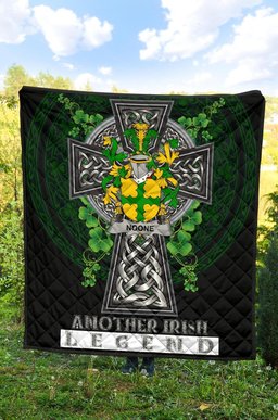 ScotsTee Shop Irish Noone or O'Noone Coat of Arms Family Crest Ireland Quilt Ireland Legend Quilt