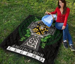 ScotsTee Shop Irish Purcell Coat of Arms Family Crest Ireland Quilt Ireland Legend Quilt