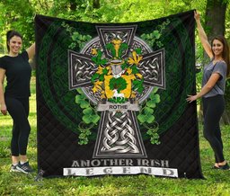 ScotsTee Shop Irish Rothe Coat of Arms Family Crest Ireland Quilt Ireland Legend Quilt