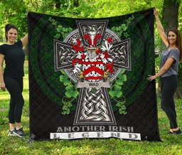 ScotsTee Shop Irish Wad Coat of Arms Family Crest Ireland Quilt Ireland Legend Quilt
