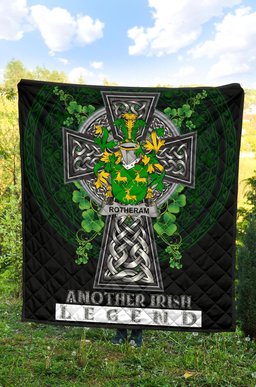ScotsTee Shop Irish Rotheram Coat of Arms Family Crest Ireland Quilt Ireland Legend Quilt