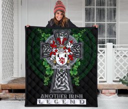 ScotsTee Shop Irish Newton Coat of Arms Family Crest Ireland Quilt Ireland Legend Quilt