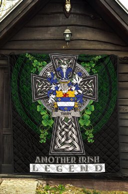 ScotsTee Shop Irish Tirry Coat of Arms Family Crest Ireland Quilt Ireland Legend Quilt