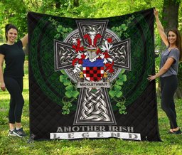 ScotsTee Shop Irish Micklethwait Coat of Arms Family Crest Ireland Quilt Ireland Legend Quilt