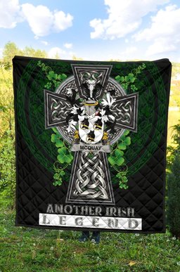 ScotsTee Shop Irish McQuay or MacQuay Coat of Arms Family Crest Ireland Quilt Ireland Legend Quilt