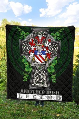 ScotsTee Shop Irish Widenham Coat of Arms Family Crest Ireland Quilt Ireland Legend Quilt