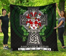 ScotsTee Shop Irish Yelverton Coat of Arms Family Crest Ireland Quilt Ireland Legend Quilt