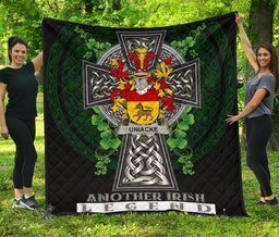 ScotsTee Shop Irish Uniacke Coat of Arms Family Crest Ireland Quilt Ireland Legend Quilt