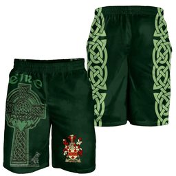 ScotsTee Shop Irish Tankard Coat of Arms Irish Mens Short Irish Cross with Celtic Knot and Claddagh Ring