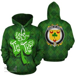 ScotsTee Shop Irish House Of Odell Coat of Arms Ireland Hoodie Kiss Me I'm Irish Hoodie
