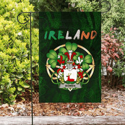 ScotsTee Shop Irish Bowen Coat of Arms Irish Pride Garden Flag Irish Shamrock Flag