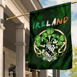 ScotsTee Shop Irish Carolan Coat of Arms Irish Pride Garden Flag Irish Shamrock Flag